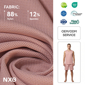 Tissu de vêtements de <span class=keywords><strong>sport</strong></span> conforme à la norme GRS pour les maillots de <span class=keywords><strong>basket</strong></span>-ball, 88% nylon, 12% élasthanne, évacuation de l'humidité, conforme à la norme REACH - Product Image 1