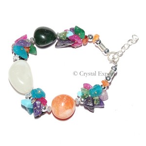 Fengshui Tiger Hematite Obsidian Multistone Bracelet Crystal Bracelets & Bangles for <b>Stress</b> Release - Product Image 6