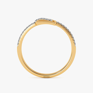 Bague pour femme VAAYUJEWELS avec diamant de laboratoire en or 10K, 14K, 18K et argent 935 ou 925, design minimaliste triangulaire, taille brillant rond - Product Image 5