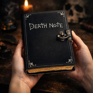 Diario de Cuero Gótico Oscuro, Libro de Sombras Hecho a Mano, Grimoire Recargable, Diario de Papel con Borde Rústico Vintage, Regalo - Product Image 4