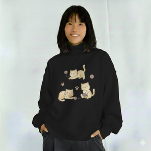 Women <b>Mock</b> Neck Sweatshirt 100% Cotton Printed Front Logo Premium Winter Essential OEM ODM Modern Fashion Top - Product Image 1
