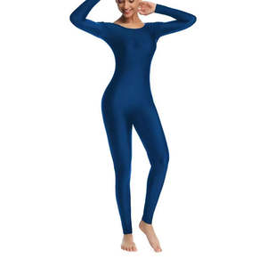 Elegantes Monos de Mujer para Natación, Ajustados, de Manga Larga, Cuello Redondo, Transpirables y Ligeros - Product Image 1