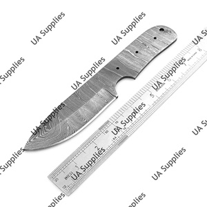 Cuchillo de camping y utilidad de acero de Damasco forjado a mano, afilado como una navaja, 58 HRC, espiga completa, pulido, compatible con OEM/ODM - Product Image 4