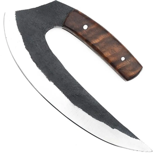 Couteau à pizza Damas de haute qualité, couteau à pizza à bascule en acier fait main avec manche ergonomique en bois - Product Image 5