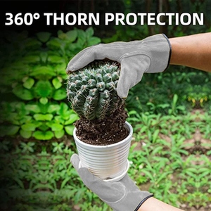 ถุงมือขับรถหนังวัวแท้คุณภาพสูง ถุงมือป้องกันอุบัตภัยทางอุตสาหกรรม ป้องกันการเสียดสี สวมใส่สบาย - Product Image 6