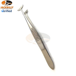 Pinzas de Fijación Ocular de Acero Inoxidable de 4 Pulgadas, Juego de Instrumentos Quirúrgicos Oftálmicos y ORL, Microquirúrgicas, con Certificación CE - Product Image 2