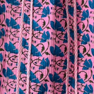Knnotted Earth for Floral Cotton Tote <b>Bag</b> Bohemian Panelled Design Zipper Closure Eco-friendly <b>Foldable</b> All Seasons <b>Bag</b> - Product Image 6