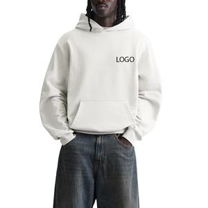 Solid Color Pullover Design <b>Hoodie</b> <b>For</b> Men High Quality Factory Rate Breathable Custom Logo Design With Hood And Kangaroo Pocket - Product Image 1