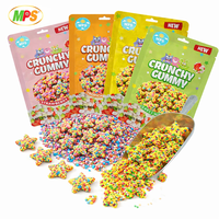 Bonbons gélifiés individuels de l'usine de bonbons, délicieux bonbons acidulés lyophilisés, étiquette privée de baies, bonbons gélifiés croquants, sachet de 3 oz
