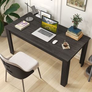 Tavolo da Pranzo Rettangolare Moderno da 63 Pollici per Cucina e Interni Contemporanei - Product Image 1