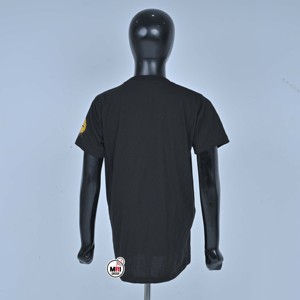 Camiseta Negra para Mujer con Estampado Rosa Brillante, Transpirable y Moderna, Cuello Redondo, Manga Corta, Estilo Casual, Primavera-Verano, Venta al Por Mayor, OEM - Product Image 2