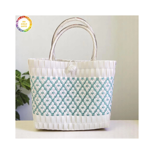 Bolso de Mano de Plástico Reciclado Sostenible, Bolso de Compras Reutilizable Ecológico - Product Image 2