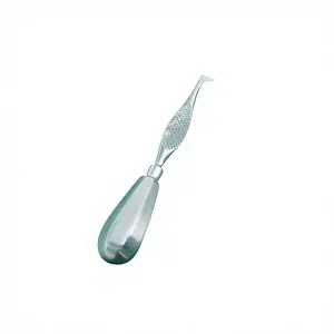 Elevador de Raíces Schlemmer, Curvo a la Izquierda, de Acero Inoxidable, Instrumento Dental Modelo RE-117, Clase I, Mínimamente Invasivo - Product Image 1