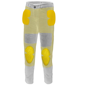 Pantalón Denim Tear Racing con protección Elegante lavado ácido Tela ignífuga Pantalón de carreras personalizado Certificado CE Blindado - Product Image 4