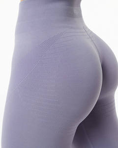Leggings de yoga personnalisés, solides, respirants, à séchage rapide, taille haute, écologiques, pour femmes et hommes – Compression sans couture pour l'entraînement en salle de sport, effet beurre - Product Image 2
