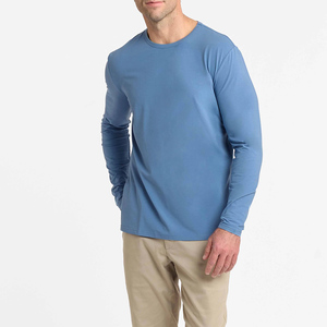 Nouveau T-shirt tendance sur mesure à manches longues pour hommes – Vente en gros de T-shirts décontractés et confortables à col rond pour le streetwear - Product Image 4