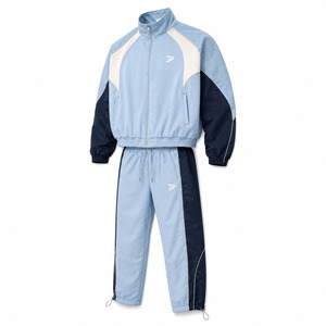 OEM Factory Custom Men's FleeceTracksuit Full Zip <b>Patchwork</b> Track <b>Jacket</b> Jogger Pants Set Winter Regular Fit Polyester Cotton - Product Image 3