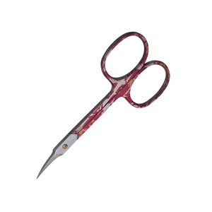 Ciseaux à sourcils en acier inoxydable à pointe inclinée, design simple, confortables, logo personnalisé, professionnels, durables - Product Image 4