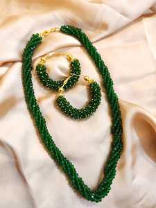 Collar de resina Mala, joyería nupcial pakistaní india, conjunto de boda de aleación para mujer, bonito y elegante - Product Image 2