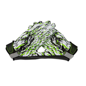 Custom Design High Quality American Football Gloves Breathable Moisture Wicking <b>Hook</b> & Loop Closure Unisex Adult <b>Game</b> Sportswear - Product Image 2