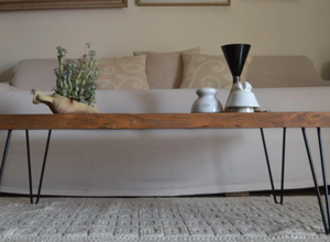 Modern Style Center Table with Metal Legs for Bedroom Living Room Home Office School Hotel Outdoor Use - Product Image 2