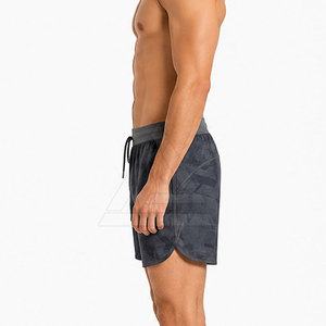 Stylish Athletic <b>Shorts</b> With <b>Elastic</b> <b>Waistband</b> Quick Dry Comfortable Sportswear For Training Gym Running And Active Lifestyle - Product Image 6
