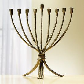 Radiant Menorah Candle Holders Handmade Premium Religious Celebration Decorative Home Dining <b>Table</b> Centerpiece Festival Accent <b>C</b> - Product Image 1