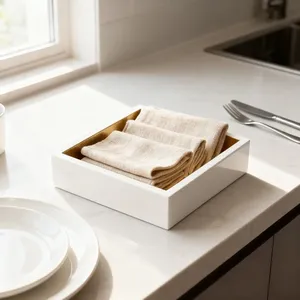 Decorative Metal Napkin Rack Handmade Luxury Tabletop Tissue Holder for Restaurants Hotels Cafes Wedding Events Home <b>Kitchen</b> - Product Image 2