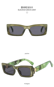 Trendy Brand Luxury Designer <b>Square</b> Thick Frames Candy Colors Sun Glasses Fashion Retro Big Women <b>Sunglasses</b> 2025 Custom Logo - Product Image 6