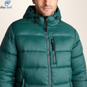 <b>Men's</b> Hooded Puffer <b>Jacket</b> <b>Lightweight</b> Quilted Winter Coat Warm Insulated Full Zip Outdoor Casual <b>Jacket</b> Custom OEM Manufacturer - Product Image 6