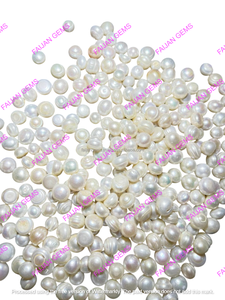 Perles de culture d'eau douce baroques blanches authentiques, cabochons naturels en vrac, toutes formes et tailles, pierres pour la fabrication de bijoux FAIJAN GEMS - Product Image 3