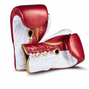 Guantes de Boxeo de Cuero al por Mayor de Pakistán, Guantes de Combate de Alta Calidad con Cordones, Nueva Llegada, Varios Colores - Product Image 4