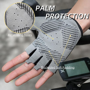 Half Finger Fitness Gloves Gym Training PU Leather Unisex Fingerless Design for Workout and Exercise - Product Image 4
