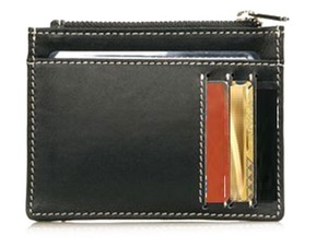 Nouveau porte-cartes en cuir véritable de couleur noire porte-cartes de visite porte-cartes d'identité - Product Image 2