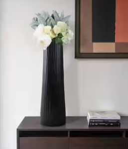 Florero de metal fundido de aluminio Estilo nórdico moderno diseño acanalado Decoración de mesa de boda interior Navidad Art Deco al por mayor - Product Image 4