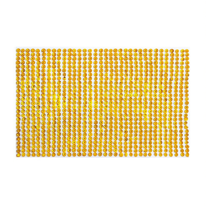 Adesivi Brillanti Ilan 3mm con Glitter Dorato e Strass, Confezione Grande da 1500 Pezzi - Product Image 1