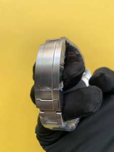 BOJ Plain R.O.L.E.X.37 41MM Stylish <b>Black</b> Dial Stainless Steel Mechanical Automatic Analog Wrist <b>Watch</b> For Men Low Price Hot - Product Image 5