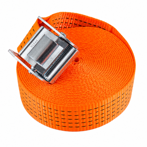 Sangle de fixation à boucle cam 50 mm en polyester 800 kg sans crochet pour la sécurisation de charges lourdes, usage intensif, fournisseur d'usine, fournisseur OEM - Product Image 1