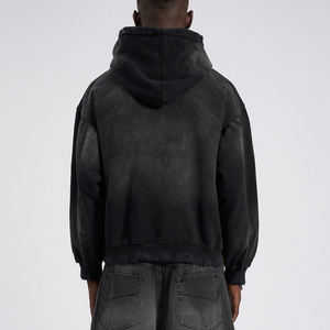 Sweat à capuche pour homme en polaire douce, orné de strass, avec poche kangourou, style streetwear décontracté, pièce de mode affirmée - Product Image 4