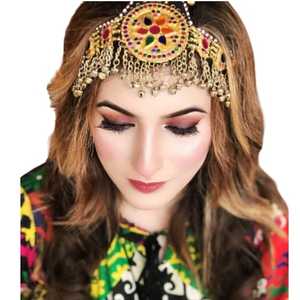 Coiffe vintage afghane Kuchi à prix compétitif, pièce unique, avec broderie de perles, pour mariage, fiançailles, fête - Product Image 1