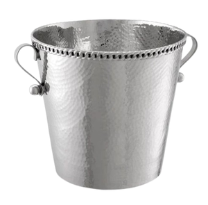 Elegante Enfriador de Bebidas con Acabado Plateado y Dorado, Cubitera para Champán y Cerveza para Fiestas - Product Image 5