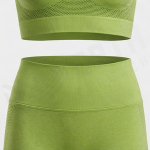 Conjunto Deportivo de Dos Piezas sin Costuras para Mujer, Ropa Deportiva para Yoga, Gimnasio, Ejercicio, Ropa Deportiva - Product Image 5