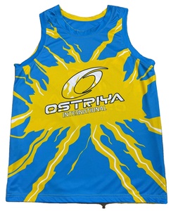 Maillot de basket-ball en polyester personnalisé pour adultes, prix de gros bon marché, taille pour jeunes et adultes, maillot de basket-ball sans manches - Product Image 4