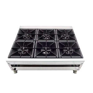 Estufa de Gas Comercial ETL para Mostrador, con 6 Quemadores, 6 x 25.000 BTU, Cocina de Gas Comercial, Estufa de Gas Natural - Product Image 4