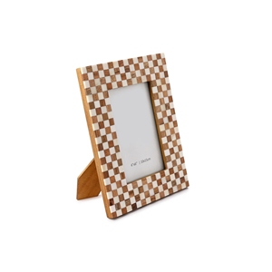 Customizable Brown Natural Sheen Resin <strong>Frame</strong> Bone Inlay Photo <strong>Frame</strong> Iron Wood <strong>Picture</strong> Faux Mosaic <strong>Border</strong> Unique - Product Image 1