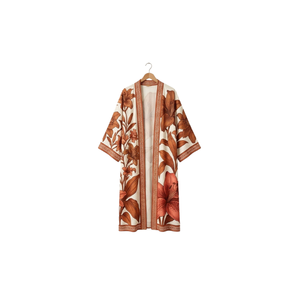 Women's Floral Embroidery V-neck Short Sleeve Loose Fit Mid Calf Length Traditional Style Daily Wear Muslim Women's <b>Kaftan</b> Wear - Product Image 5