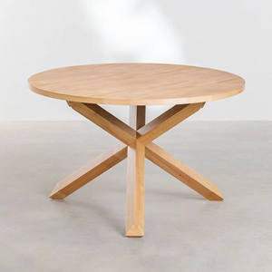 Modern Style Teak Wood <b>Dining</b> Table with <b>4</b> <b>Chairs</b> Outdoor Garden Furniture Rattan Synthetic <b>Chair</b> Design - Pollensa - Product Image 3
