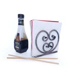 Forged napkin holder, wrought iron paper napkin holder, <b>kitchen</b> decor, <b>kitchen</b> storage, rustic napkin holder, handmade - Product Image 4