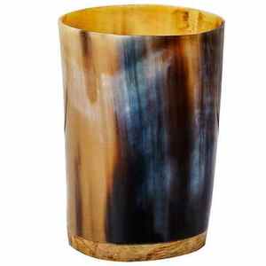 Vasos de Cuerno de Búfalo Negro Natural de Diseño Lujoso, Vasos Cortos de Cuerno Vikingo de la Mejor Calidad, AL MALIK CRAFT - Product Image 6
