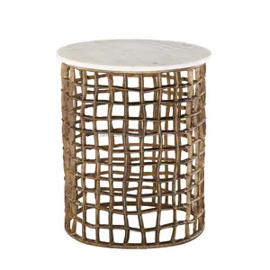 Premium Copper Tone and Rose Gold Metal Contemporary Designer Coffee <b>Table</b> for Living Room Furniture - Product Image 1